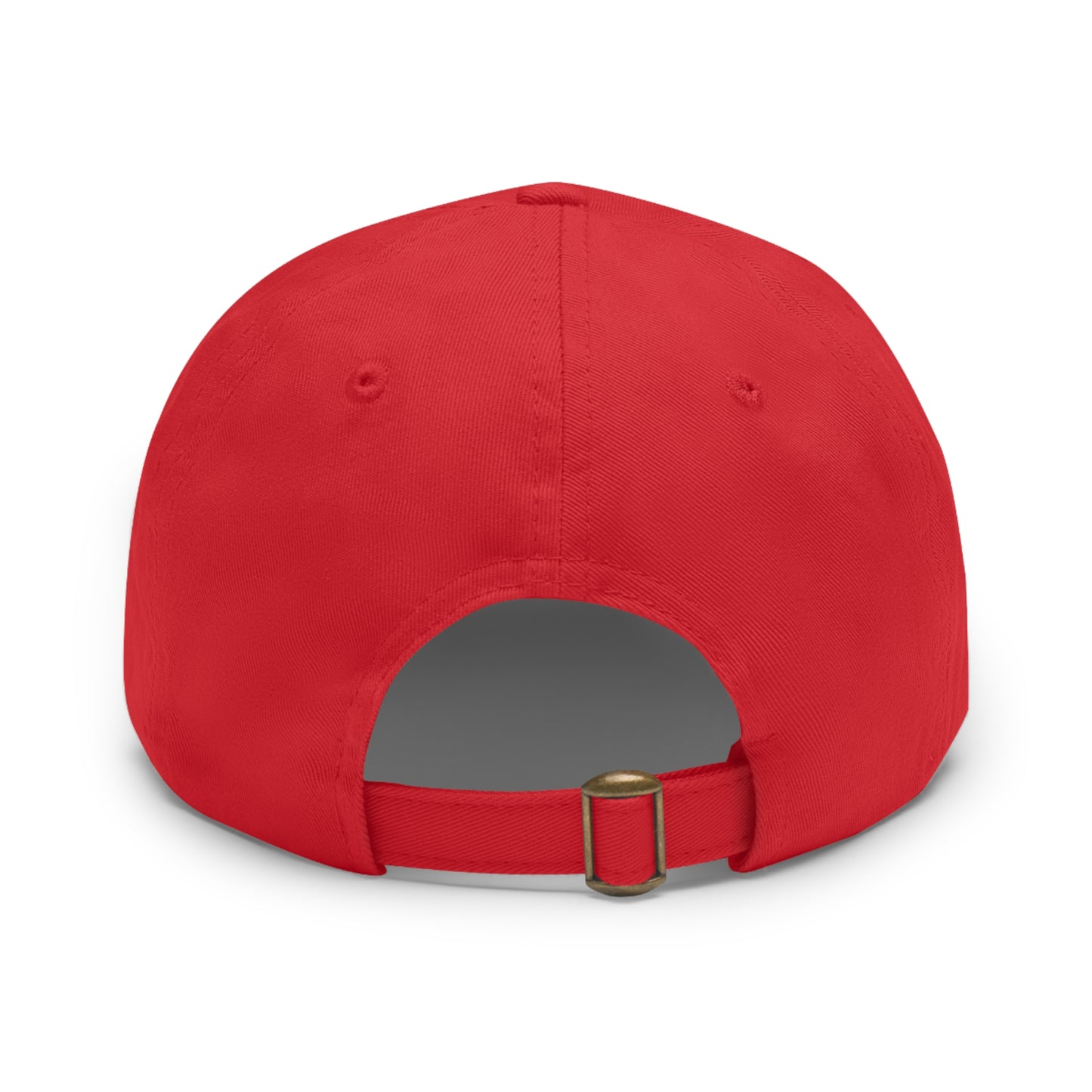 Leather Patch Hat - Go On, Spark a Little Joy! – Effortless Style Meets Everyday Inspiration - Red Baseball Hat with Pink Patch